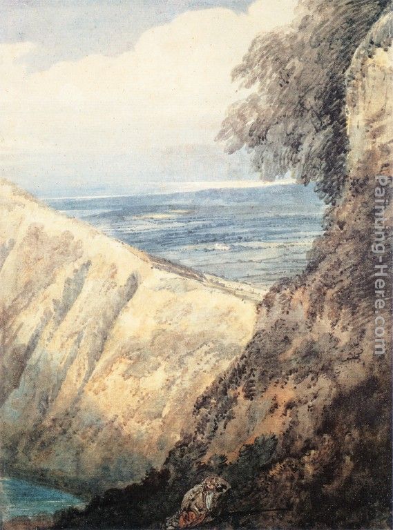 The Dorset Coast painting - Thomas Girtin The Dorset Coast art painting